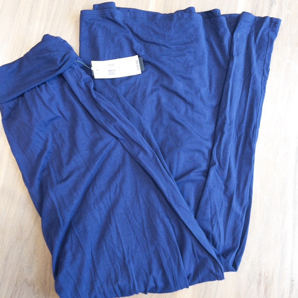 NWT New Directions Navy Blue Maxi Skirt | Size Small